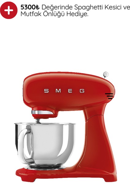 50's Style Retro 4.8lt Red Full Body Stand Mikser SMF03RDEU