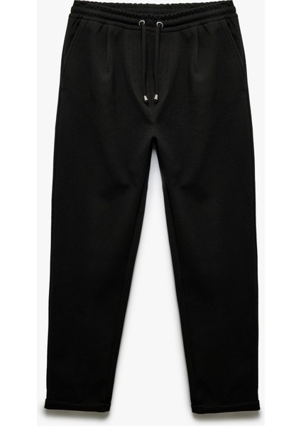 Dikiş Detaylı Pamuk Karışımlı Beli Bağcıklı Eşofman Altı modelleri