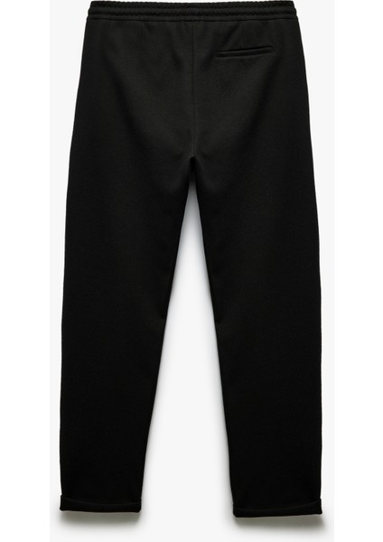 Dikiş Detaylı Pamuk Karışımlı Beli Bağcıklı Eşofman Altı fırsatları