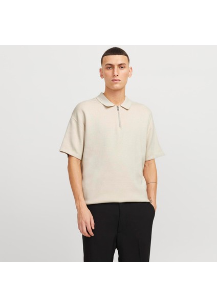 Erkek Polo Yaka Yarim Fermuarli Triko - Troy indirimleri