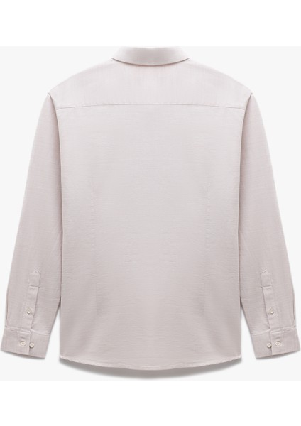 Pamuklu Düğmeli Armürlü Uzun Kollu Gömlek fiyatları