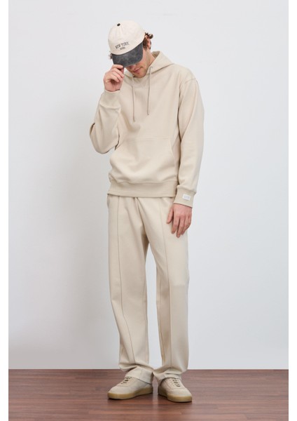 Kanguru Cepli Kapüşonlu Teknik Sweatshirt