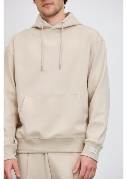 Kanguru Cepli Kapüşonlu Teknik Sweatshirt
