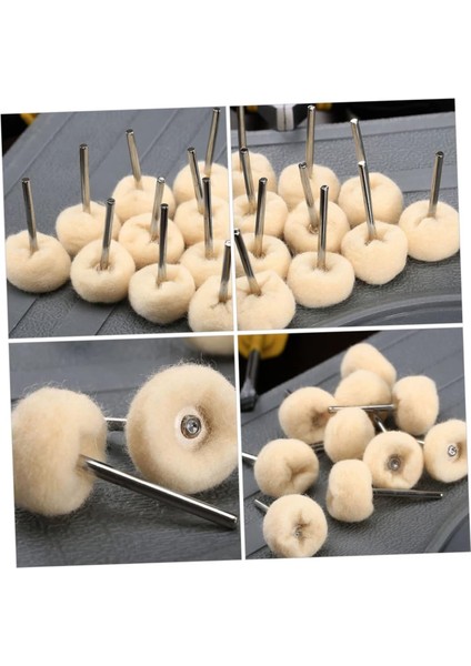 Yün Polisaj Keçe 10'lu Paket Pimli Parlatma Temizleme Kaşmir Yün Polisaj Keçe 25 mm indirimleri