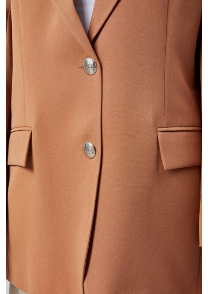 Kadın Oversize Astarlı Dokuma Blazer Ceket fırsatları