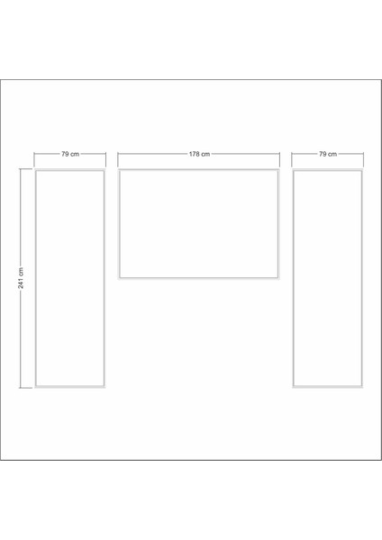 Dekoratif Boyanabilir Montaja Hazır Duvar Çıtası , Önceden Kesilmiş Astarlı Kendin Yap Kit (P49)