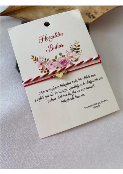 Kalpli Marteniçka İkili Dilek Bilekliği