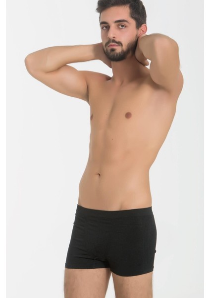Erkek Dikişsiz Basic Boxer Örme Seamless 2215