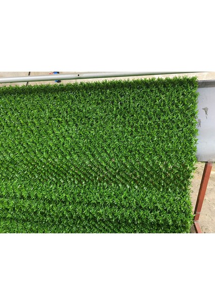 60 cm Çim Çit - Dekoratif Yeşil Bahçe Çim Çiti - Çi mli Tel Örgü