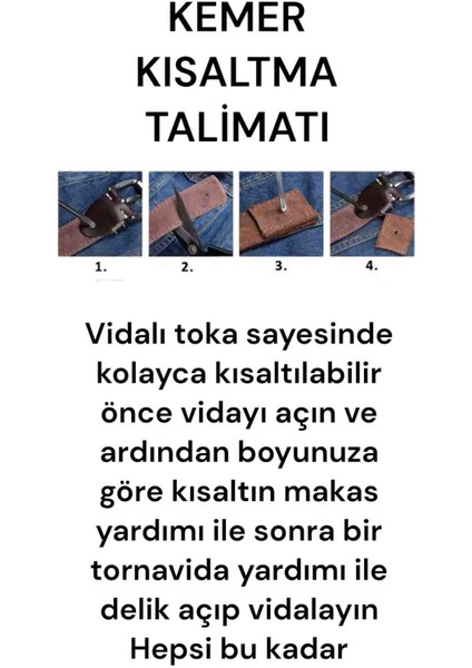 Şıklığın Siyahı Kot & Kanvas Erkek Kemeri