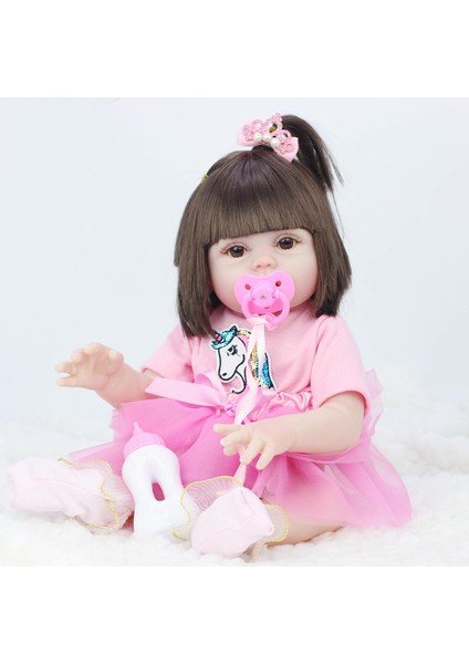 Simülasyon Bebek 53CM Bebek Içecek ve Işeyecek Vinil Bebek Bebek Çocuk Oyuncakları (Yurt Dışından)