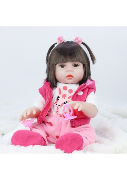 Simülasyon Bebek 53CM Bebek Içecek ve Işeyecek Vinil Bebek Bebek Çocuk Oyuncakları (Yurt Dışından)