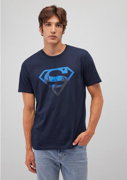 Superman Baskılı Lacivert Tişört 0611665-70490 fiyatları
