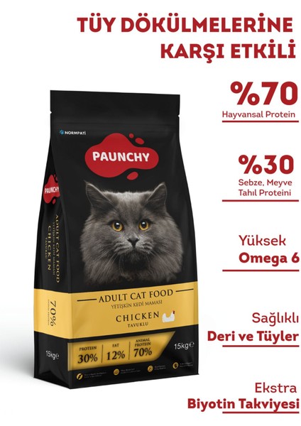 Tavuklu Yetişkin Kedi Maması 15 kg