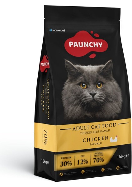 Tavuklu Yetişkin Kedi Maması 15 kg modelleri