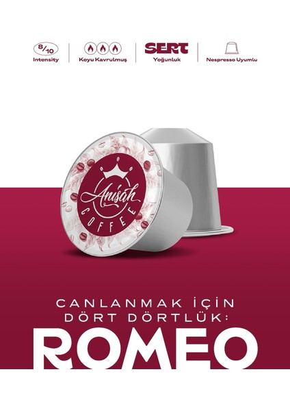 Romeo (5X10) Nespresso Uyumlu Kapsül Kahve modelleri