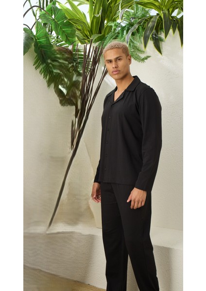 Erkek Uzun Kollu Pijama Takımı 1724