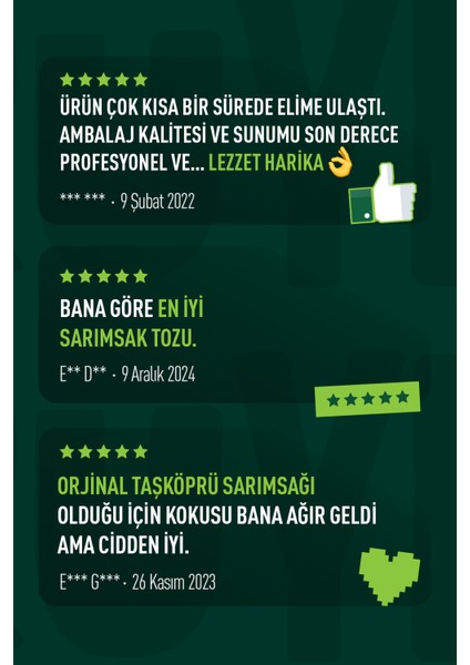 - Sarımsak Tozu - Toz Sarımsak - Yerli - Taş Köprü - Sarımsak Toz - 300 gr