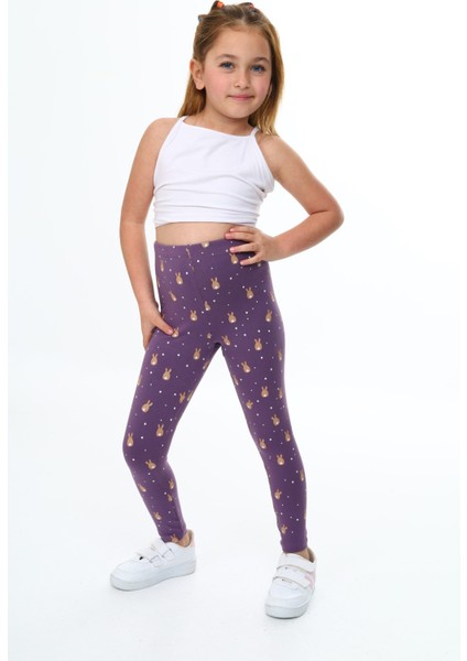 Kız Çocuk Baskılı Tayt