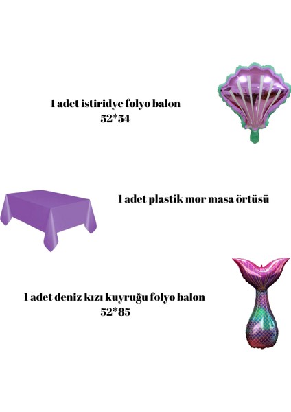 Deniz Kızı Doğum Günü Parti Seti