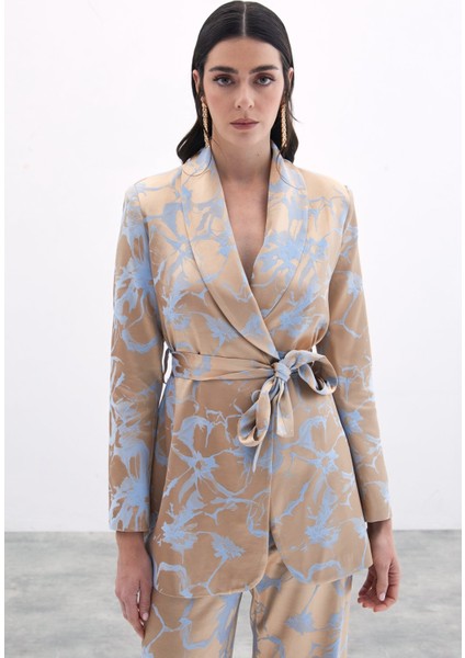 Renkli Uzun Ceket - Bebe Mavi fiyatları