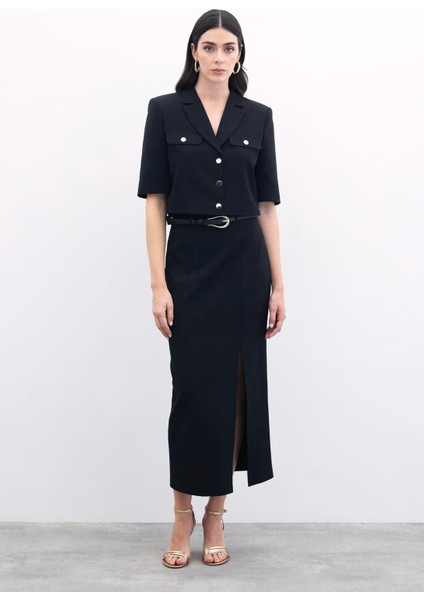 Kısa Kollu Ceket - Siyah modelleri