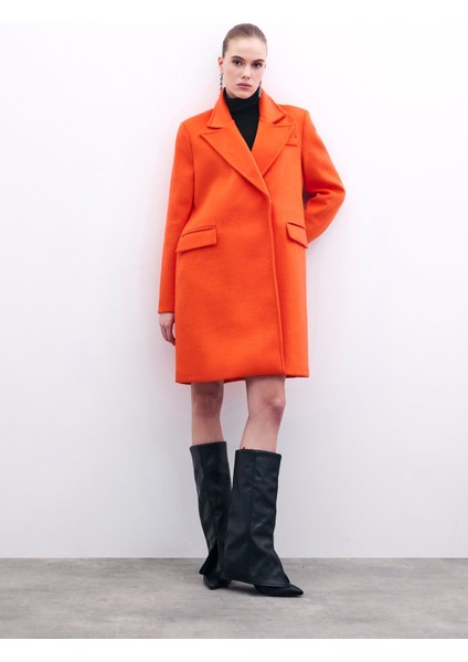 Cepli Kaşe Kaban - Oranj fiyatları