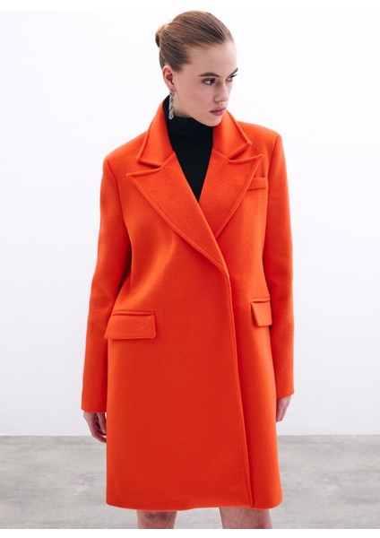 Cepli Kaşe Kaban - Oranj indirimleri