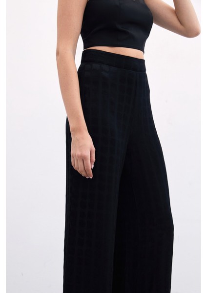 Bol Paça Pantolon - Siyah fırsatları