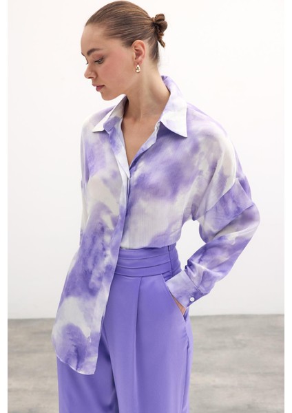 Salaş Uzun Gömlek - Lila