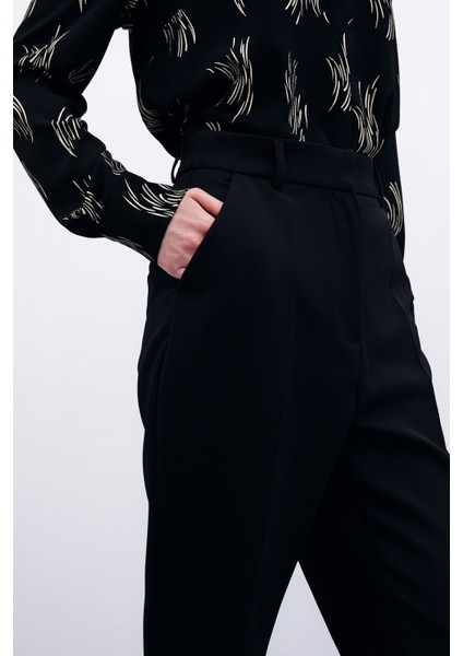 Cepli Düz Pantolon - Siyah modelleri