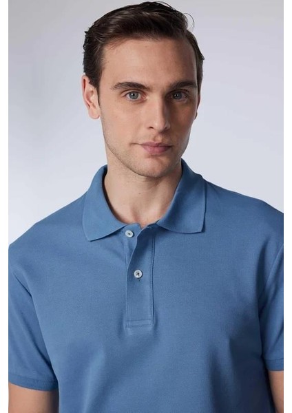 Erkek Slim Fit Dar Kesim Pamuklu Yumuşak Dokulu Serin Tutan Kumaş Düz Pike Polo Yaka Tişört