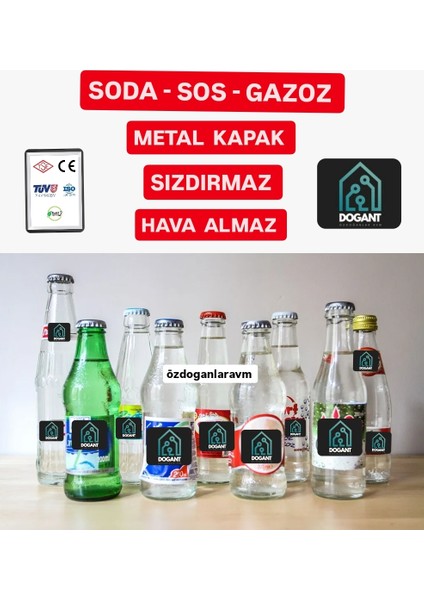 Sos Salça Soda Gazoz Kapağı 200 Adet