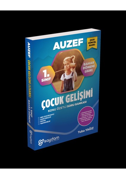 Auzef (Istanbul Ünv) Çocuk Gelişimi 1. Sınıf Bahar Dönemi Konu Soru Güncel 2024-2025 Güncel Baskı