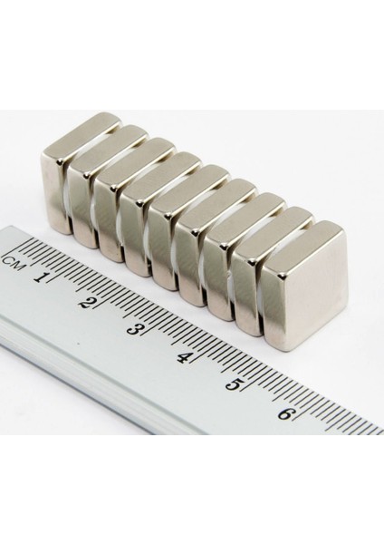 5 Adet 15 mm x 15 mm x 5 mm Köşeli Süper Güçlü Neodyum Mıknatıs