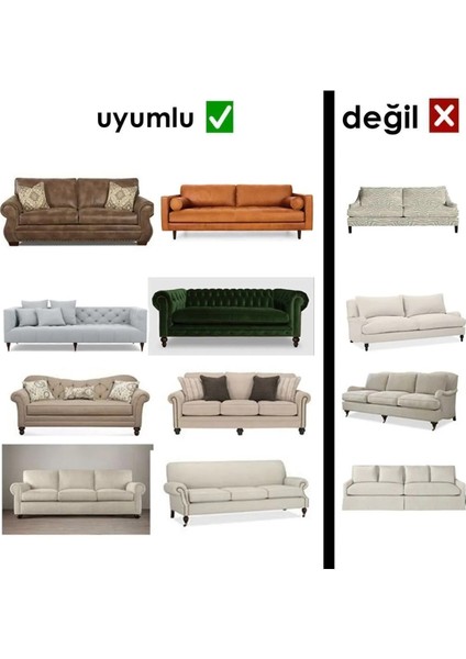 Yeni Tuğla Desen Koltuk Örtüsü Lastikli Kayma Yapmayan 3 Kişilik Çekyat Kanepe Kılıfı 1 Adet