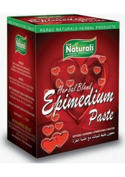 Naturals Epimedyumlu Gingsengli Bitkisel Karışımlı Macun