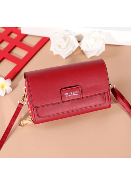 Cüzdan Bayanlar Çoklu Kart Yuvası Elli Çantası Büyük Kapasiteli Crossbody Omuz Çantası Cep Telefonu Çantası (Yurt Dışından)
