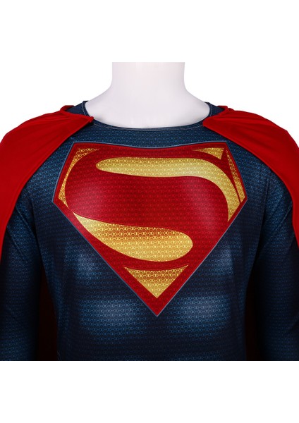 Cadılar Bayramı Kostüm Superman Çelik Adam Tulum Cosplay Kostüm Tayt (Yurt Dışından)
