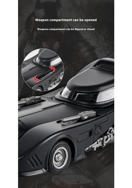1/24 Batmobil Alaşımlı Model Püskürtülebilir (Yurt Dışından)