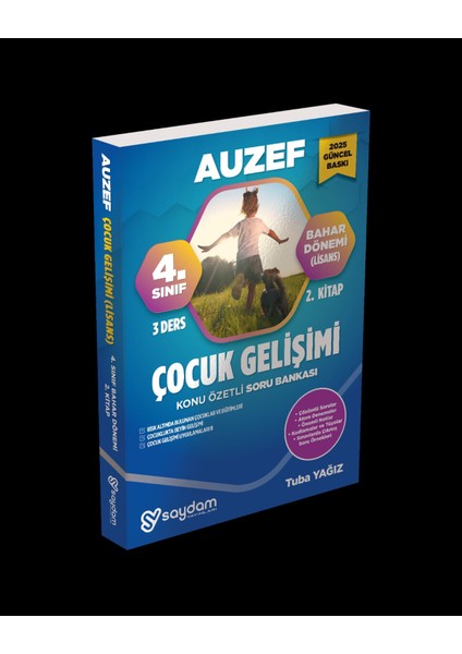 Auzef (Istanbul Ünv) Çocuk Gelişimi 4. Sınıf Bahar Dönemi Konu Soru Güncel 2024-2025 Güncel Baskı