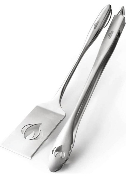 Pro Ikili Set Spatula, Maşa, Paslanmaz Çelik