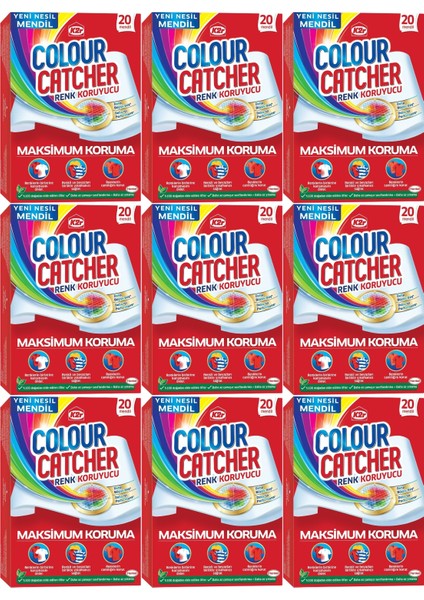Colour Catcher Renk Koruyucu Mendil 180 Li Ekonomik Pk (9pk*20)