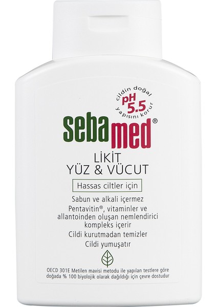 Yüz ve Vücut Temizleyici Likit 200ML (4 Lü Set) indirimleri