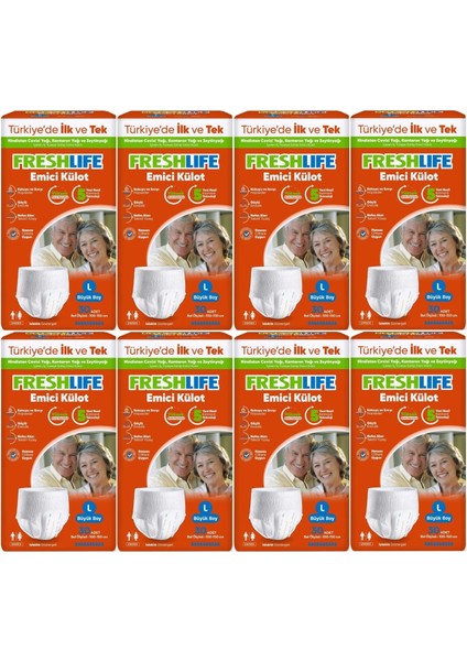 Emici Külot Hasta Bezi Large - Büyük - L 240 Adet 8x30