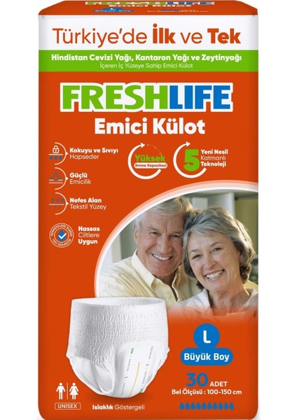 Emici Külot Hasta Bezi Large - Büyük - L 240 Adet 8x30 fiyatları