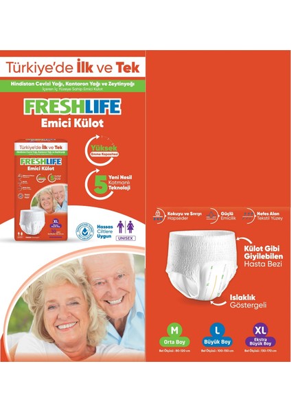 Emici Külot Hasta Bezi Large - Büyük - L 240 Adet 8x30 indirimleri