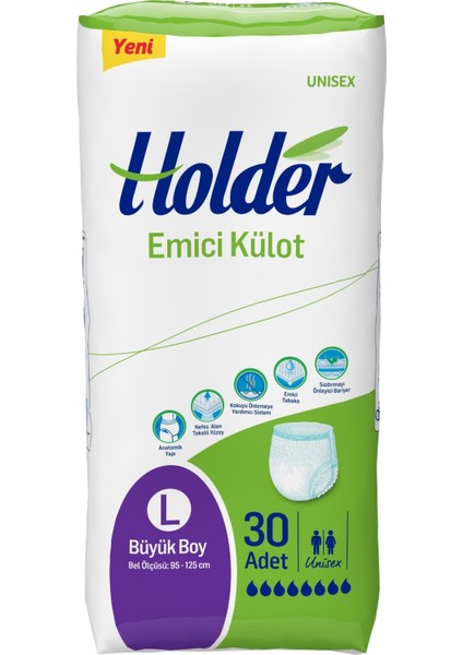 Emici Külot Hasta Bezi Large Büyük 180 Adet 6x30