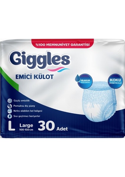 Hasta Bezi Yetişkin Emici Külot L-Büyük 90 Adet 3x30 fiyatları