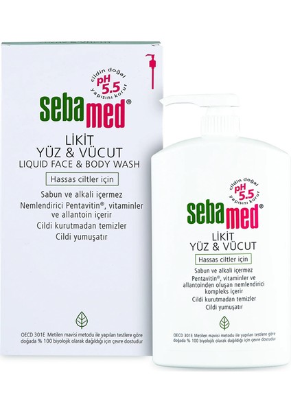 Yüz ve Vücut Temizleyici Likit 1000ML (6 Lı Set) fiyatları